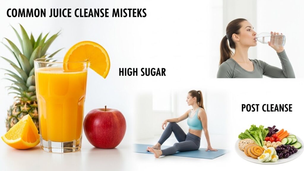 mistakes of juice cleance making