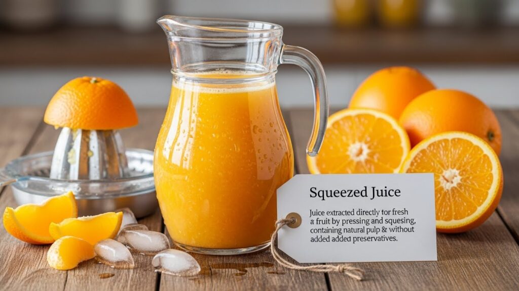 What is "Squeezed" Juice?