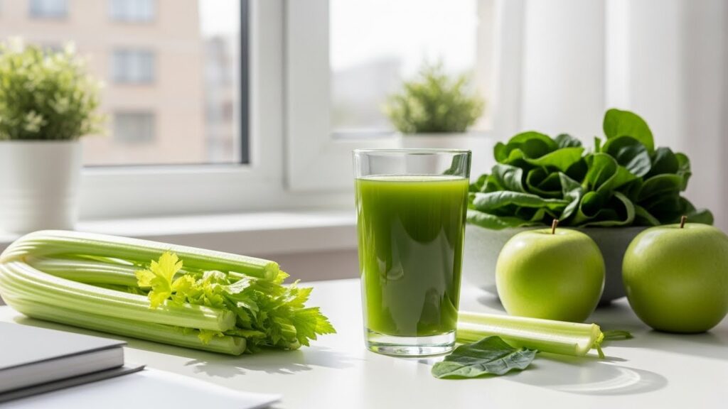Mean Green Juice Recipe supporting natural weight loss and healthy nutrition
